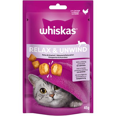 Whiskas Snacks Relax & Unwind Chicken (45g)