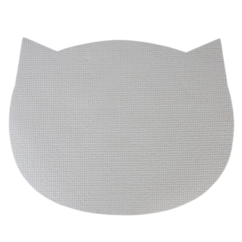 zooplus Basics Cat-Shaped Bowl Mat 48.2 x 38 x 0.5 cm (L x W x H)