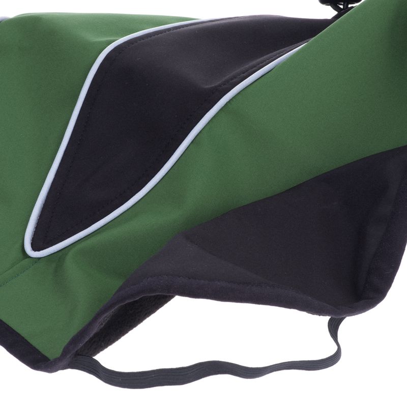 Soft Shell Dog Coat - Green Approx. 30cm Back Length