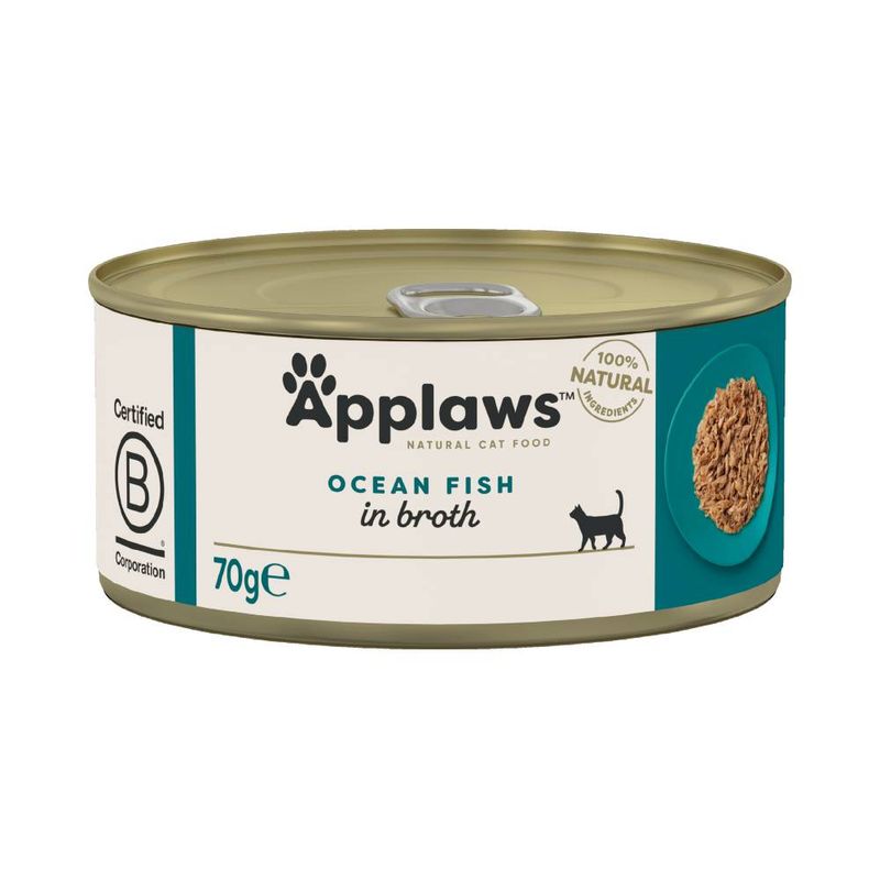 Applaws Cat Food 70g - Tuna / Fish Mixed Pack: Fish Collection 12 x 70g