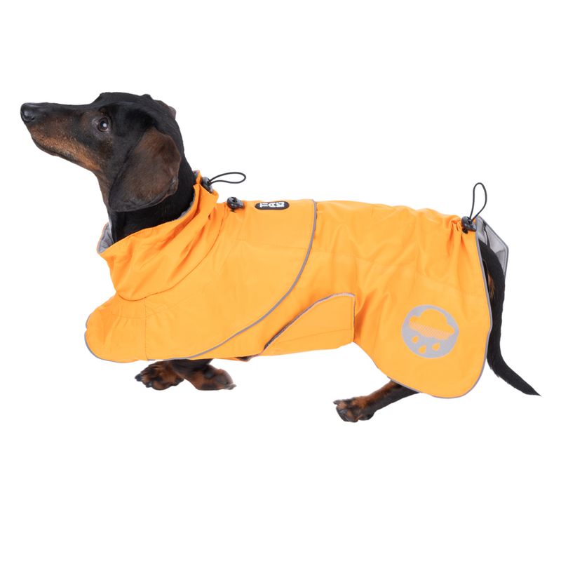 TIAKI Saffron Dog Raincoat Back length: 35cm