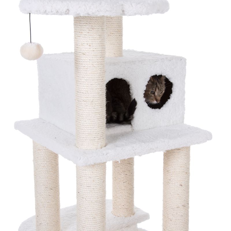 Fluffy II Cat Tree Wool White