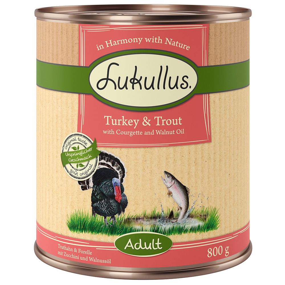 Lukullus Adult Turkey & Trout - Grain-Free 6 x 800g
