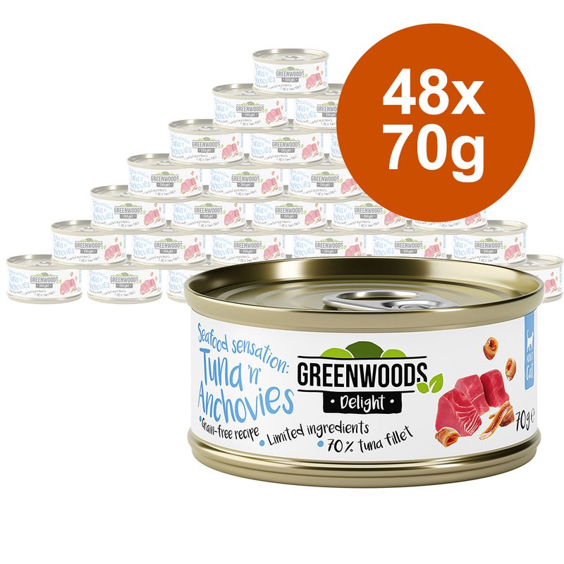 Greenwoods Delight Tuna with Anchovies 6 x 70g