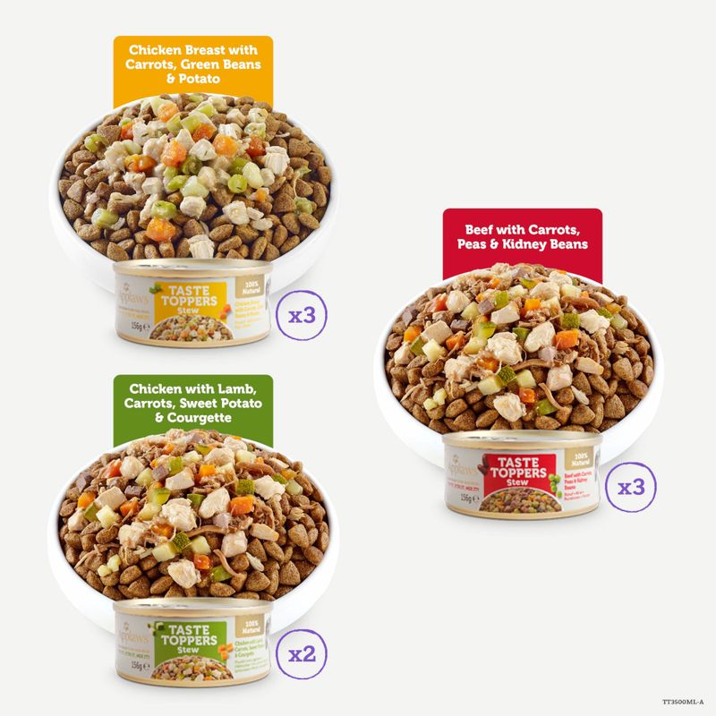 Applaws Taste Toppers Mixed Pack 8 x 156g Broth Mixed Pack