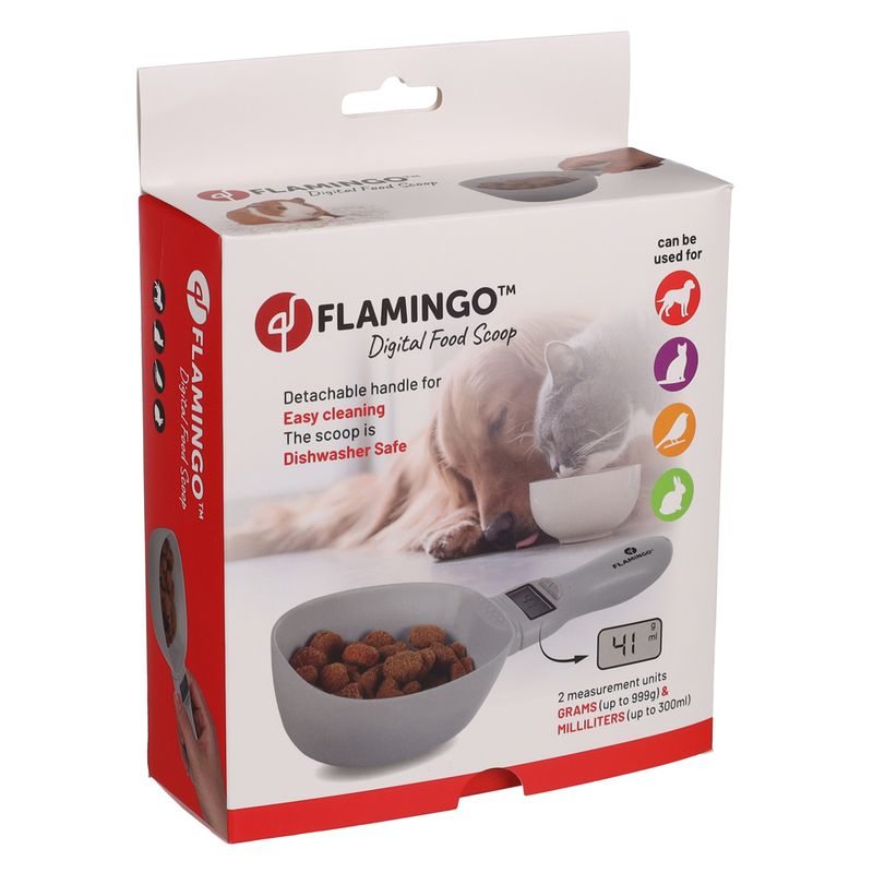 Flamingo Food Scoop with Digital Scales Skalo 300ml