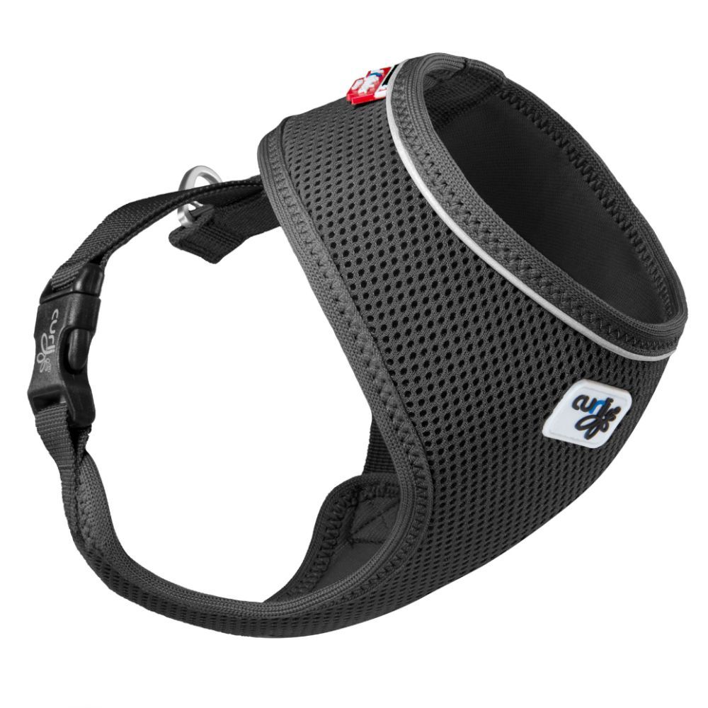Curli Basic Vest Harness - Black Size S: Chest circumference 34 - 40cm