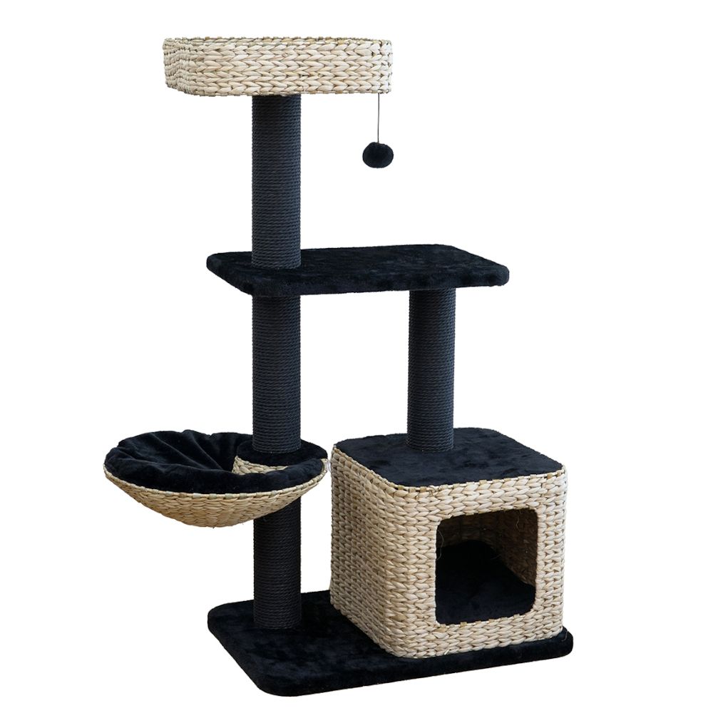Karlie Water Hyacinth Scratching Post Sombra M Black / natural