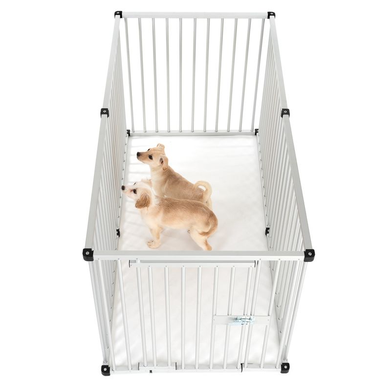 Aluminium Puppy Playpen 6 Fencing Units 80 x 80cm (W x H)