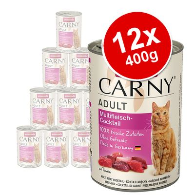 animonda Carny Adult Saver Pack 12 x 400g Poultry & Beef Varieties
