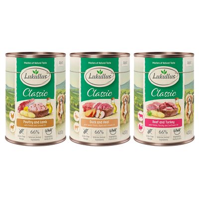 Lukullus Mixed Trial Pack Grain-Free 6 x 400g