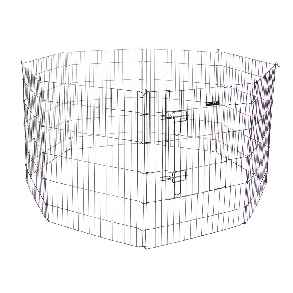 Kerbl Pet Enclosure with Door for Puppies and Small Animals 8 Elements, 57 x 78cm (W x H)