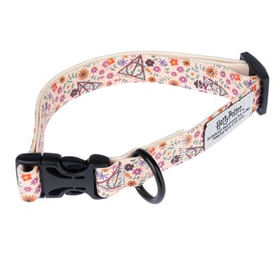 Harry Potter Deathly Hallows Collar - Beige Size S: Neck Circumference 25 - 36 cm, Width 20mm