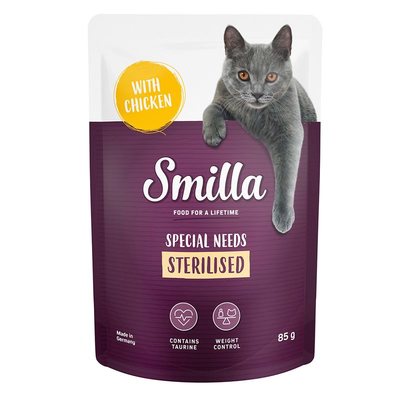 Smilla Adult Sterilised Pouches Mixed Pack 12 x 85g