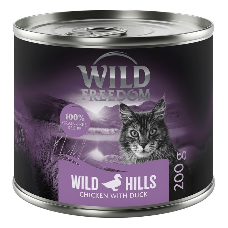 Wild Freedom Adult 6 x 200g Mixed Pack I - Grain-Free (Chicken, Pollock, Lamb, Rabbit, Game)