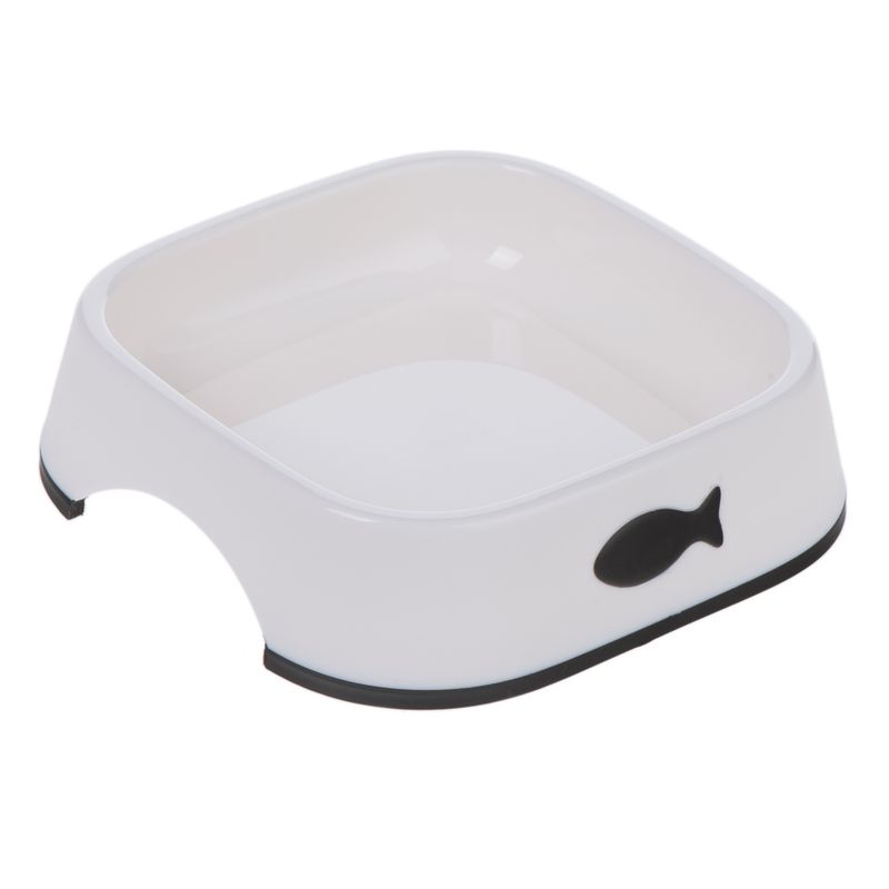 Little Fish Plastic Cat Bowls - Set of 2 2 x 200ml