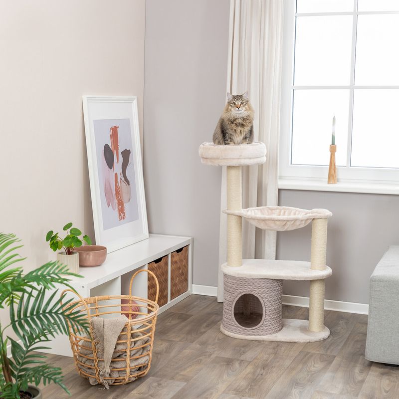 Trixie Scratching Post Alessia Light Grey / Sand