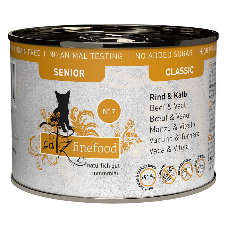 catz finefood Senior Saver Pack 24 x 200g Mixed Pack (3 Varieties)