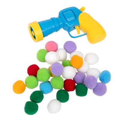 zooplus Basics Plush Ball Blaster for Cats Toy Gun incl. 30 Plush Balls