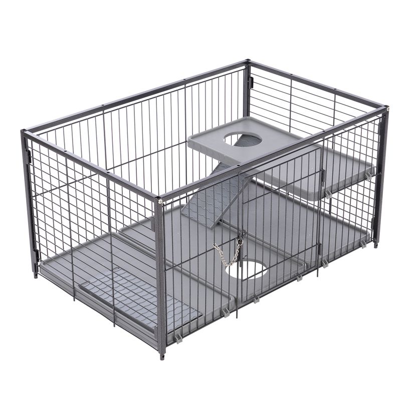 TIAKI Villa Small Pet Cage Main Cage: 79 x 52 x 99.5cm (L x W x H)