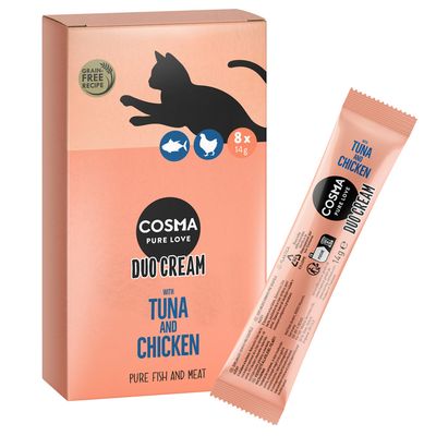 Cosma DUO Cream Treats 8 x 14g Duck & Chicken