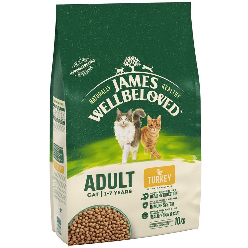 James Wellbeloved Adult Cat Hypoallergenic Turkey & Rice 4kg