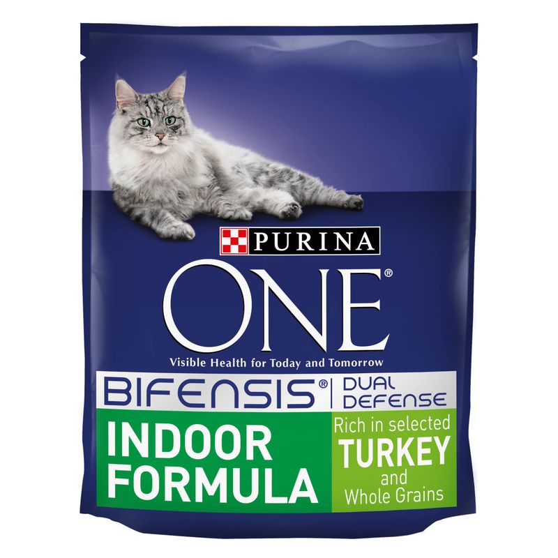 PURINA ONE Indoor Formula Turkey & Whole Grains Dry Cat Food 9.75kg