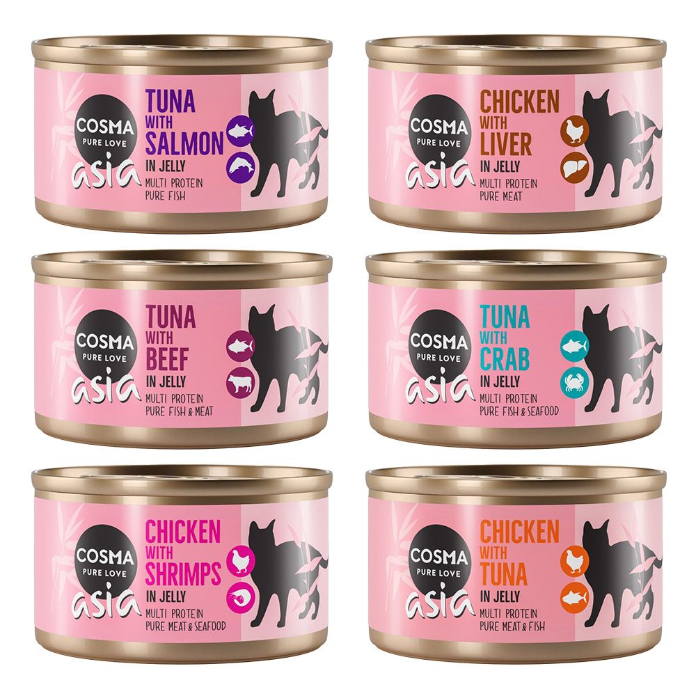 Cosma Asia in Jelly 6 x 85g Mixed Pack (6 Varieties)