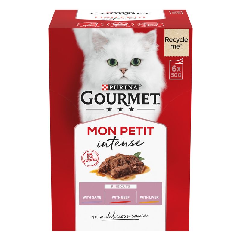 Gourmet Mon Petit 6 x 50g Tuna, Salmon, Trout