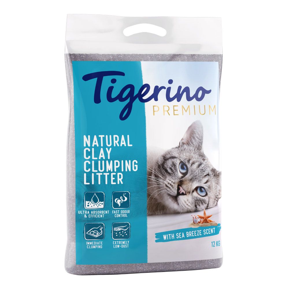 Tigerino Premium Cat Litter - Sea Breeze 12kg