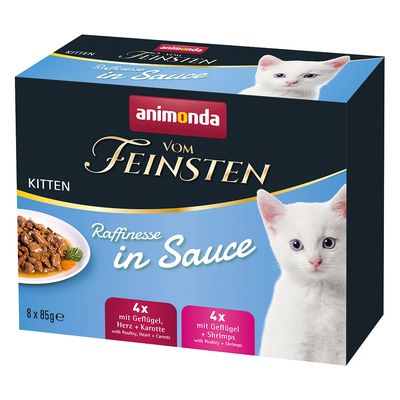animonda vom Feinsten Kitten Raffinesse in Sauce Mixed Pack 8 x 85g