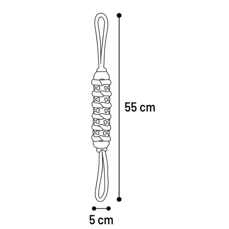 Flamingo Dog Toy Tofla Tug Rope and Stick W 5 x L 40 cm