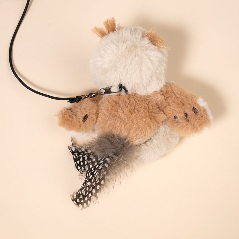 TIAKI Electronic Cat Dangler Toy Owl with Feathers 1 Dangler Toy