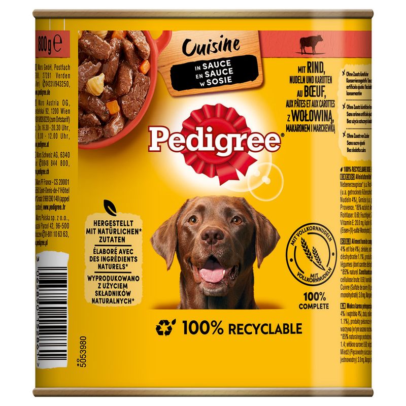 Pedigree Classic 12 x 800g Beef, Lamb & Chicken in Pâté
