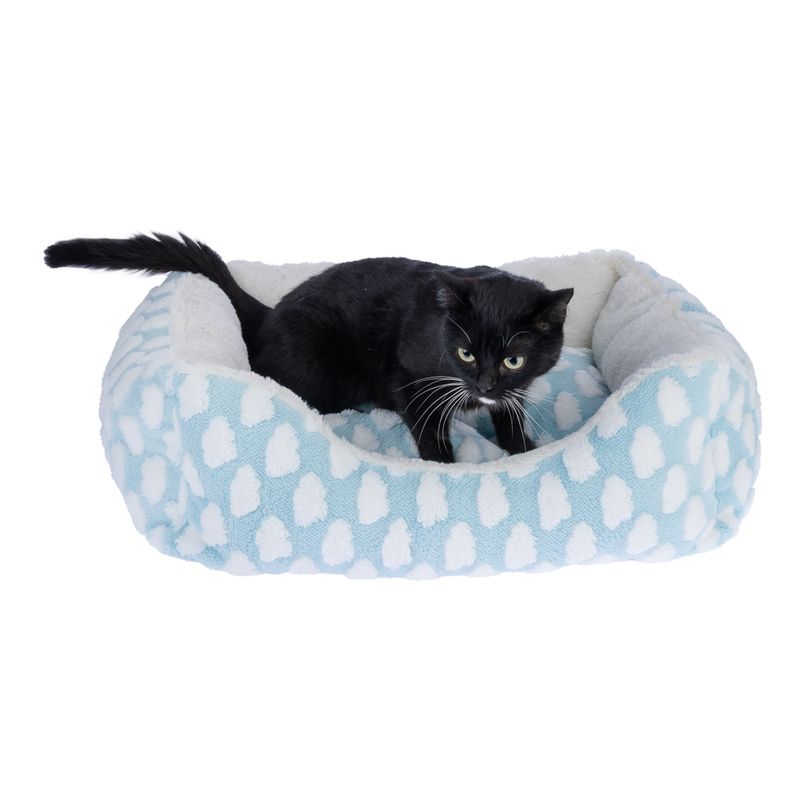 zooplus Basics Fluffy cuddly bed blue
