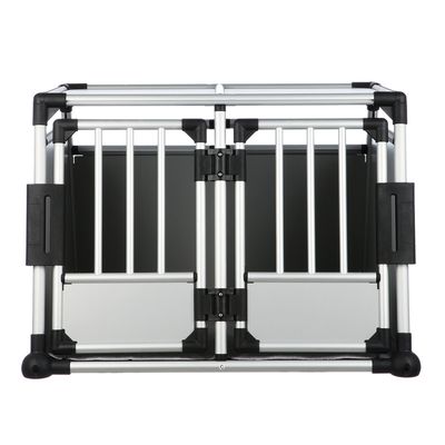 Trixie Aluminium Double Transport Box Size M-L: 64 x 88 x 93 cm (H x W x D)