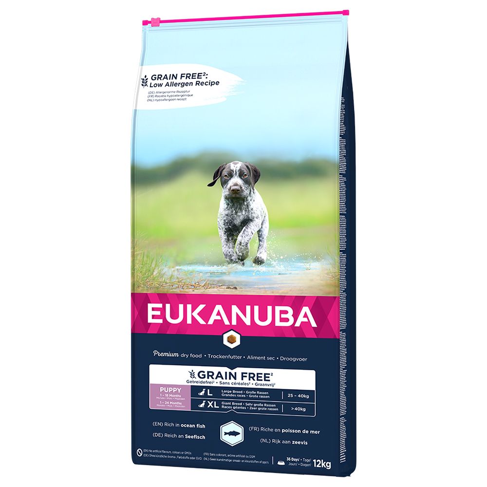 Eukanuba Grain-Free Large Breed Puppy with Salmon 3kg