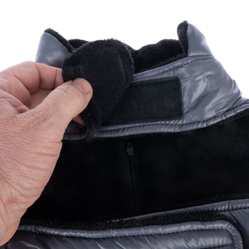 zooplus Basics Dog Coat with Reflective Zip approx. Back Length 30cm