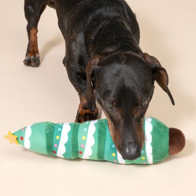 TIAKI Christmas Tree Plush Dog Toy diameter 8 x (L) 31 cm