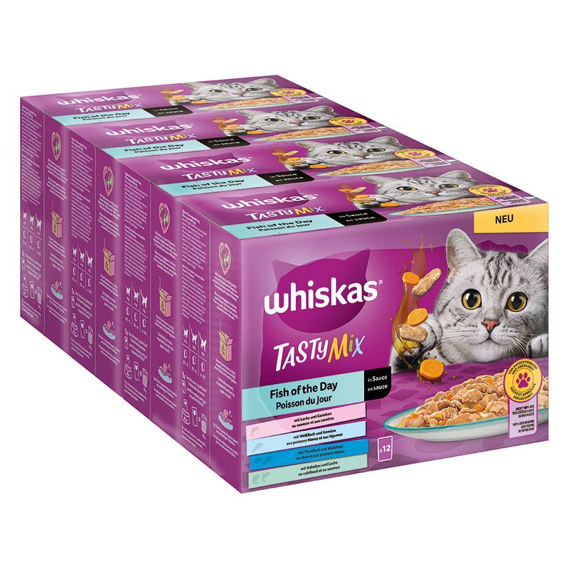 Whiskas Tasty Mix Pouches 48 x 85g Chef's Choice in Sauce