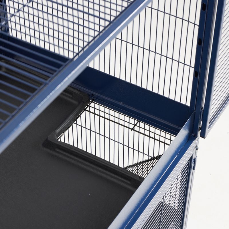 Savic Royal Suite 100 - Navy Blue Main Cage: 99.8 x 63.2 x 99cm (L x W x H)