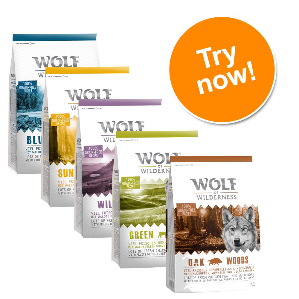 Wolf of Wilderness Classic Mixed Trial Pack 5 x 1kg
