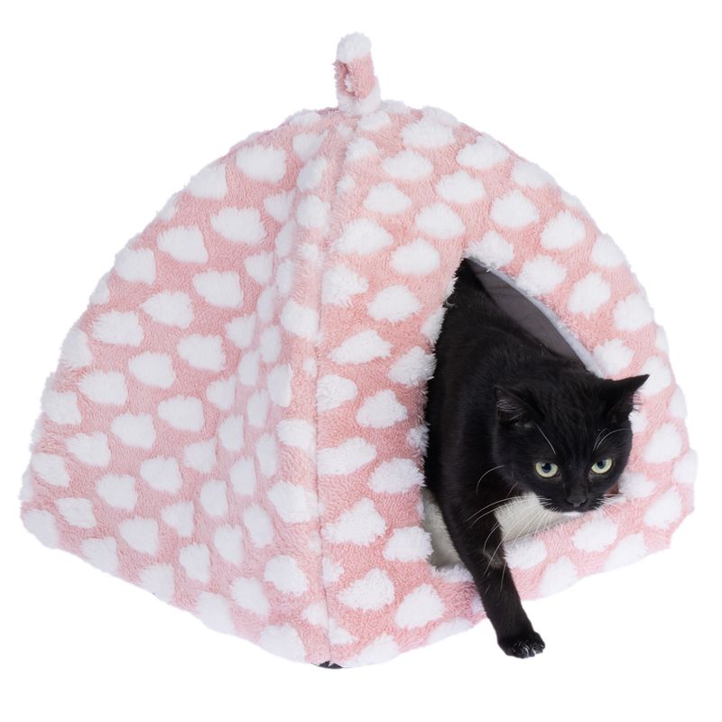 zooplus Basics Fluffy cat cave blue