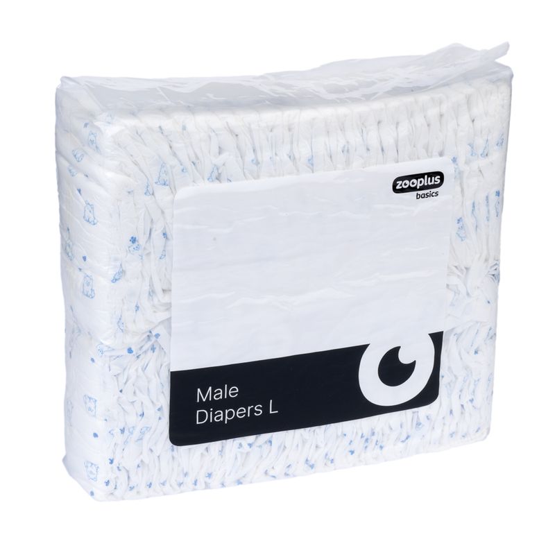 zooplus Basics Male Dog Nappies Size S: 32 - 44cm, 50 Nappies