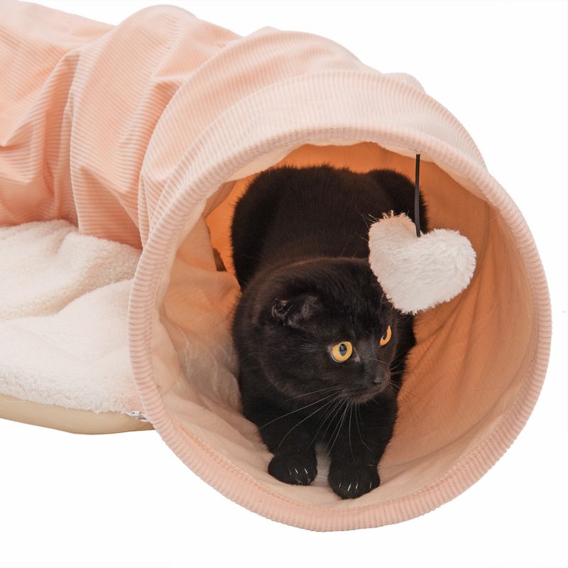 TIAKI Corduroy Cat Tunnel 105 x 30 x 60cm (L x W x H)