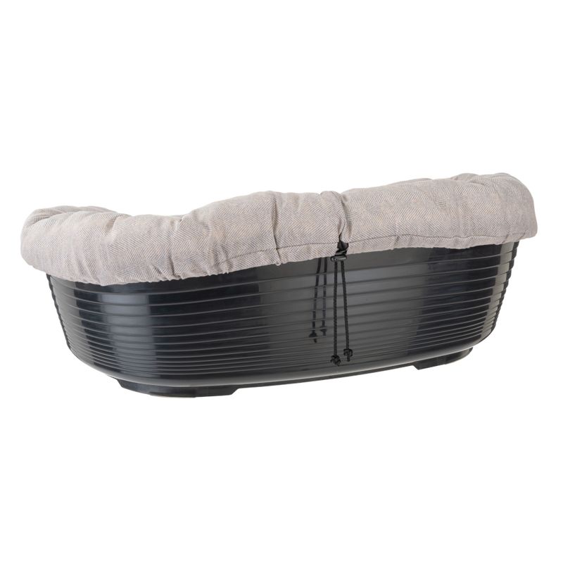 Beige Tweed Sofa Cover for Ferplast Siesta Deluxe Basket Size: 4: 64 x 48 x 25 cm (L x W x H)