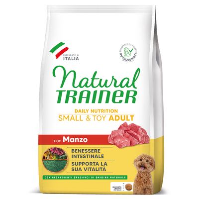 Natural Trainer Dog Adult Small & Toy with Beef 2kg
