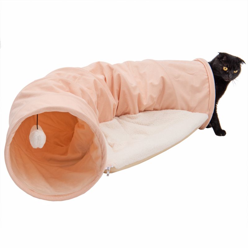 TIAKI Corduroy Cat Tunnel 105 x 30 x 60cm (L x W x H)