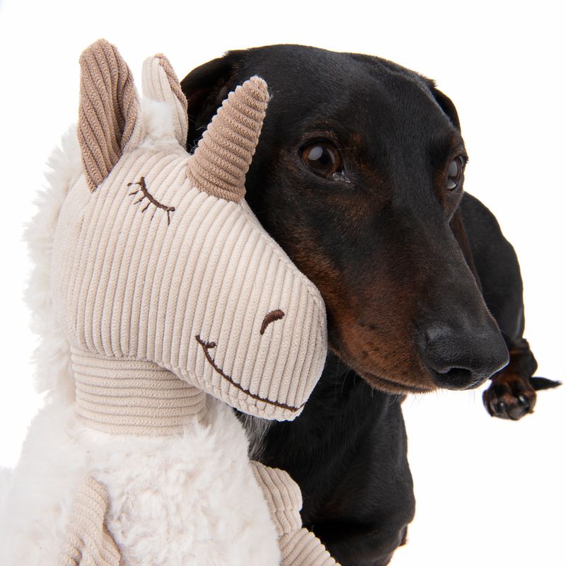 Sleepy Unicorn Dog Toy approx. L 32 x W 14 x H 12 cm