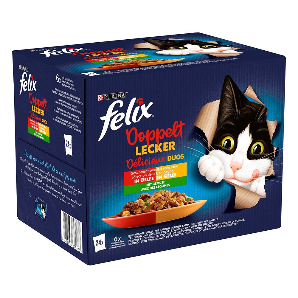 Felix As Good As It Looks - Doubly Delicious 24 x 85g Meat in Jelly